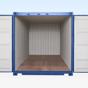 20ft Self Storage Container with Bamboo Floor – Blue (RAL 5010)